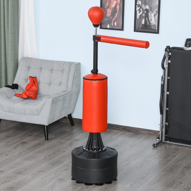 Boxing Punch Bag Standing with Rotating Flexible Arm, Speed Ball