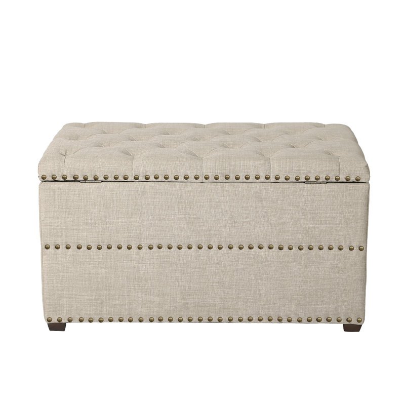 Banc de rangement à couvercle rabattable Jansson, Brun rouillé