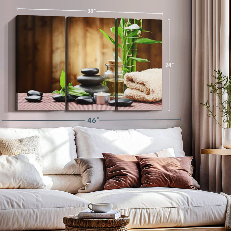 «Spa Design», reproduction sur toile, H 24 po x l 38 po x P 1,25 po