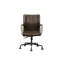 Chaise de bureau pivotante chocolat Distress
