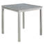 Ensemble de table 5 pièces à hauteur de comptoir, ensemble de table de cuisine en bois avec table carrée et 4 chaises rembourrées, ensemble de table de salle à manger à hauteur de comptoir avec décoration en cristal et ensemble de chaises, gris argenté