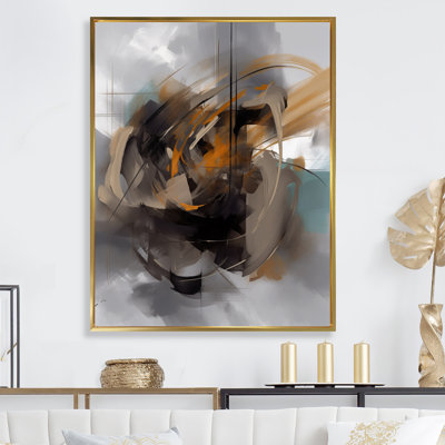 «Holle Abstract Design Shapes IV», reproduction sur toile
