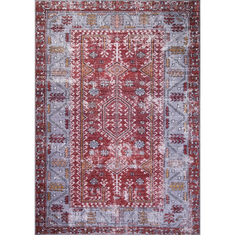 Tapis rouge Ottilie, Carré 8 pi 3 po
