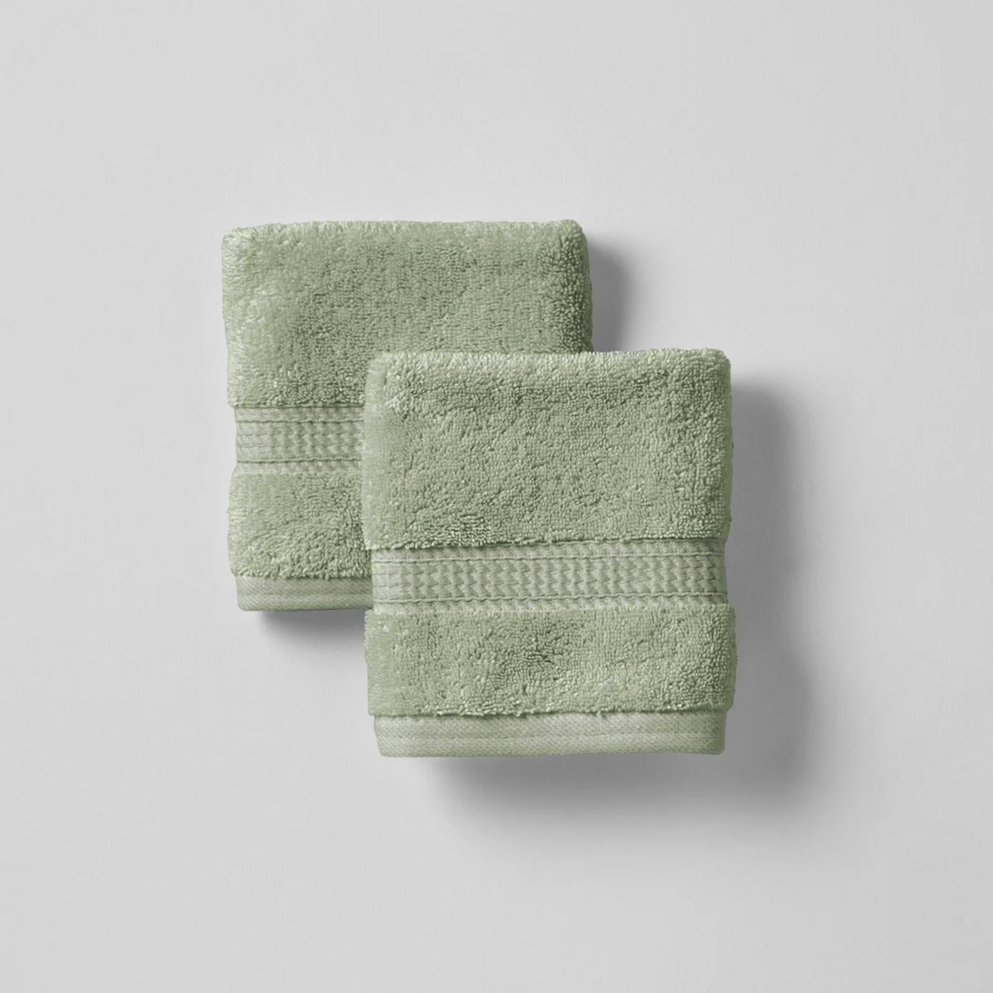 Payten Classic Certified Egyptian Cotton Washcloth, Sage