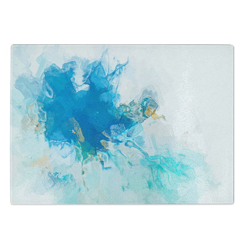 Glass Knowing Look in Abstract Chopping Board, 39 cm W x 28.5 cm L