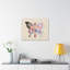 «Faith Cross Pastel Flower», art textuel sur toile tendue-1222839857