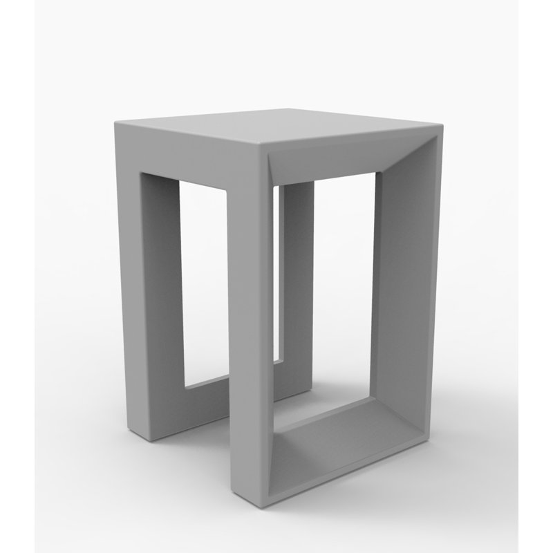 Frame Resin Accent Stool, Steel