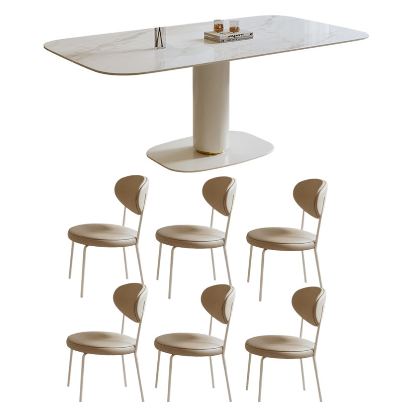Table de salle à manger Modern, H 29,5 po x L 63 po x l 31,5 po