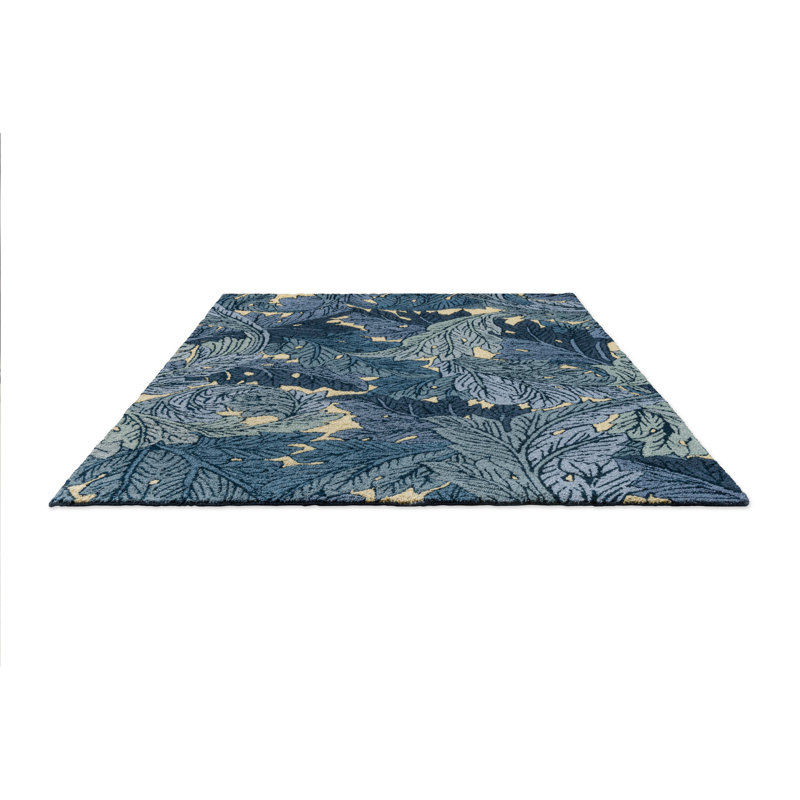 Acanthus Hand Tufted Floral Area Rug, Rectangle 8'2" x 11'6"