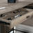 Industrial L-Shaped Desk With Built-In Usb Ports And Grommet Holes, Brown Finish