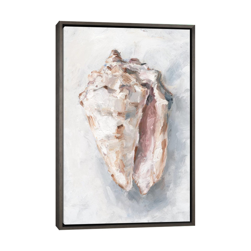 "White Shell Study II" par Ethan Harper, reproduction d’art, Pas de tapis, H 40 po x l 26 po x P 1,5 po