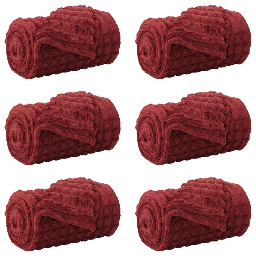 Vidaxl Throw Blankets 6 Pcs Beige 240 X 220 Cm Fleece