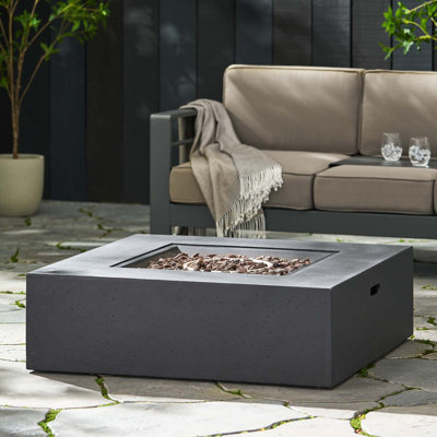 50 000 Btu Square Mgo Fire Table Tank Outside