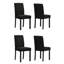 Chaises rembourrées moelleuses 5 pièces