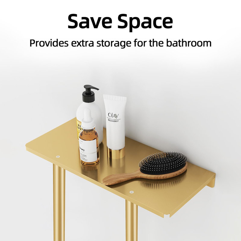 32 cm L Stainless Steel Towel Rack, Gold