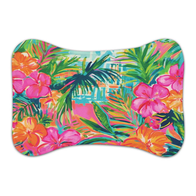 Tapis multicolores colorés 1 pièce, Moyen (18 po)