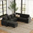 Shavera 6 - Piece Velvet Sectional Sofa L Shaped Modular Couch Living room Corner Sofa with Storage Ottoman-1981775661