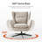 Arcana Modern Faux Leather Swivel Wingback Chair-303155185