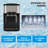 44Lbs Countertop Ice Maker with Hot/Cold Water Dispenser, Self-Cleaning Black