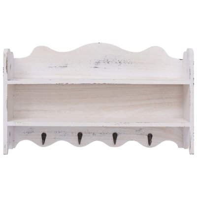 Renteria Solid Wood Wall 4 - Hook Wall Mounted Coat Rack