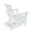 ENCINO ADIRONDACK CHAIR With Rustic Charm And Durable High-Density Plastic For All-Weather Outdoor Comfort