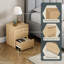 Cunha 29.5cm W Particle Board / Chipboard Bedside Table-1596967423
