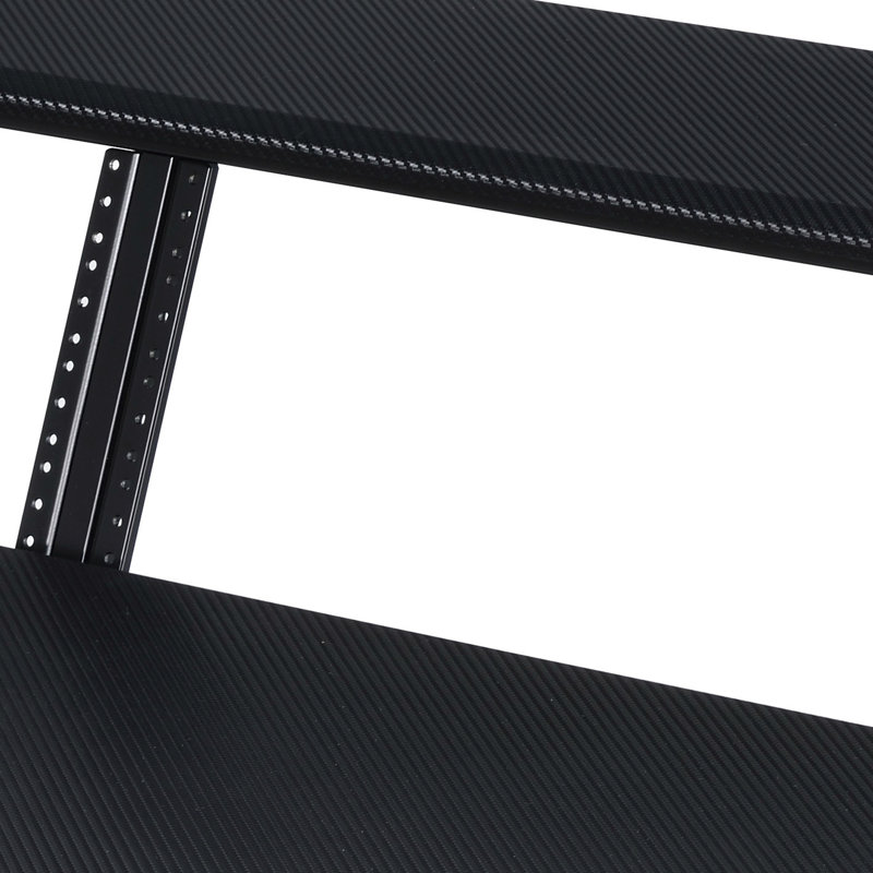 Music Recording Studio Desk with Keyboard Tray, Black
