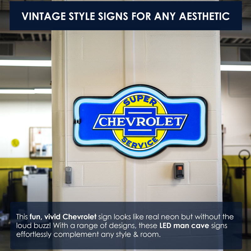 Chevrolet 9.5'' Transportation Themed Marquee Sign