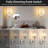 Set of 2 Crystal Wall Sconces, Dimmable Plug-in Wall Lights with Crystal Shade-1354437502