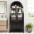 Fluted Tall Arched Pantry Cabinet with Adjustable Shelves, Elegant Display Storage with Hidden Drawer & Glass Door for Kitchen, Living Room, Dining Room-1171978152