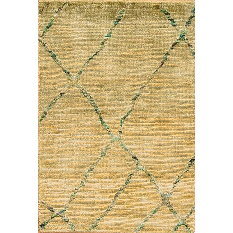 Seville Hand Knotted Area Rug in Yellow, Sample 2' x 3'