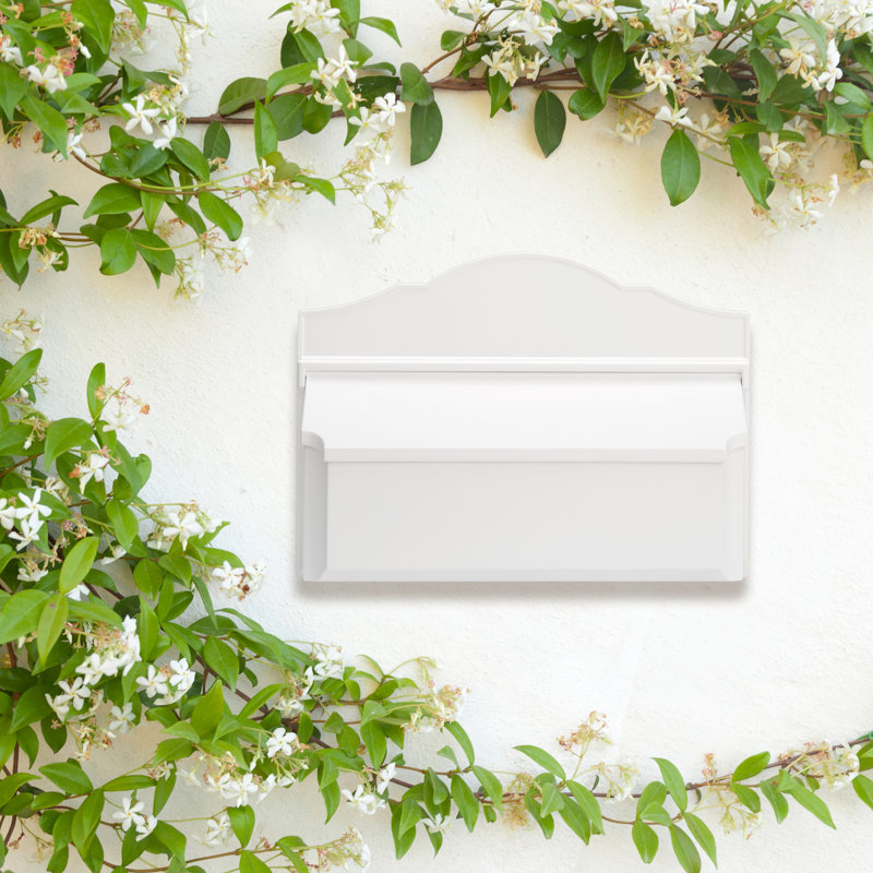 Wall Mounted Mailbox, White