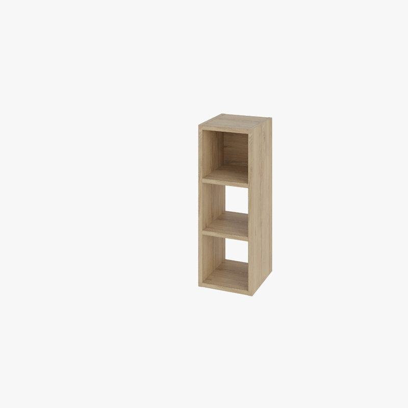 Samay 68cm H x 24cm W Floating Bookcase, Sapphire Oak