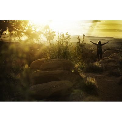 Woman Enjoys Nature by Piola666