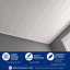 Planches de styromousse pour couvrir le plafond de maïs soufflé. Plafond Shiplap, paquet de 24