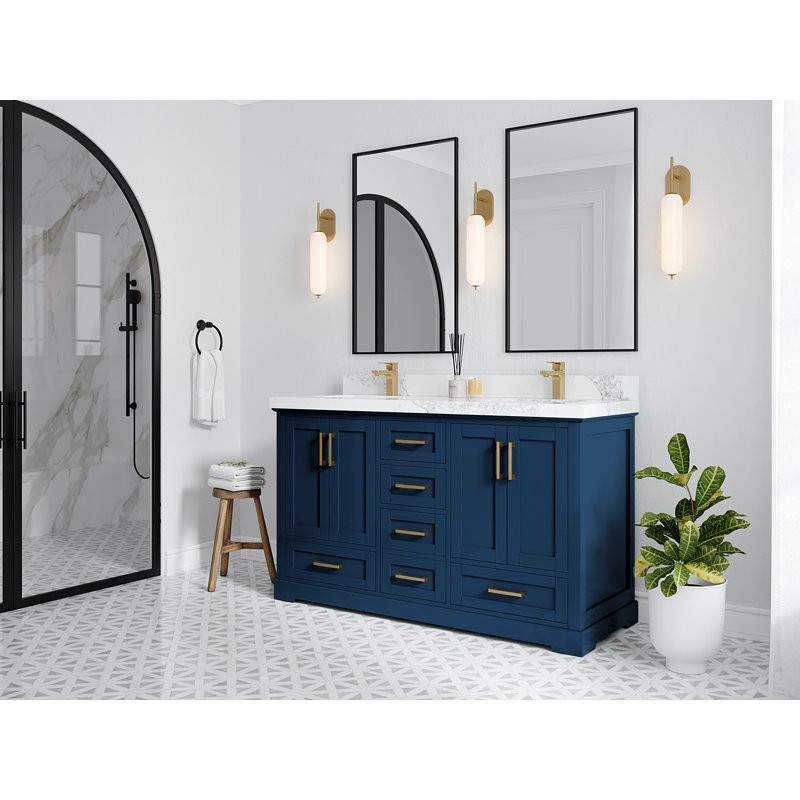 Ensemble de meuble-lavabo double 60 po Esin
