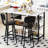 Stylish Marble Dining Set with Seating & Ample Storage