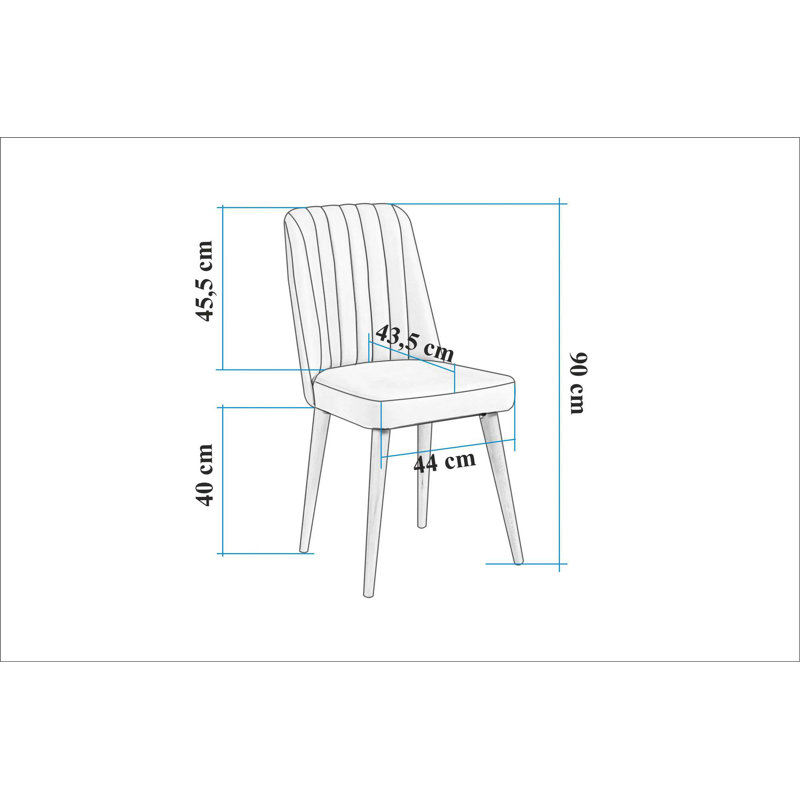 Chaise, Marron foncé