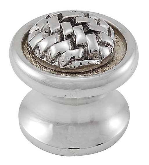 Cestino Mushroom Knob, 0.875" H x 0.875" W x 0.875" D, Polished Nickel