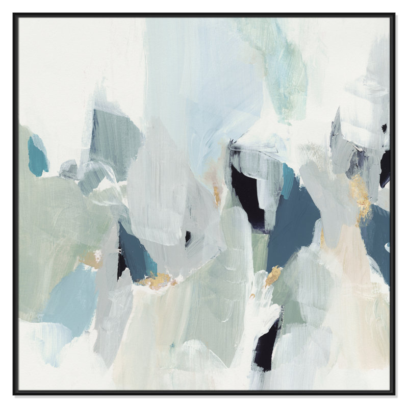 Little Talks " Little Talks III " by Isabelle Z, 37.5" H x 37.5" W, Picture Framed Canvas, Black