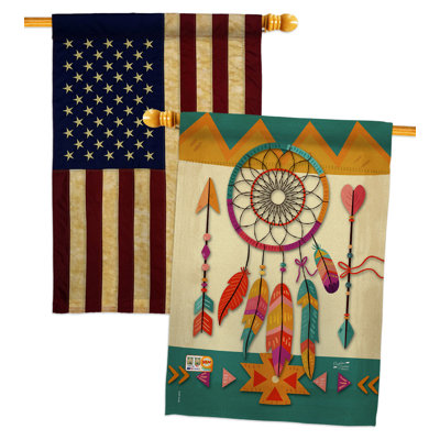 Double Sided 40'' H x 28'' W Polyester House Flag