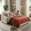 Teddy Fabric L‑Shape Pull‑Out Sofa Bed with Storage Chaise, Corner Sofa Bed Sleeper Couch, Available in White, Dark Green, Dark Grey-516975911
