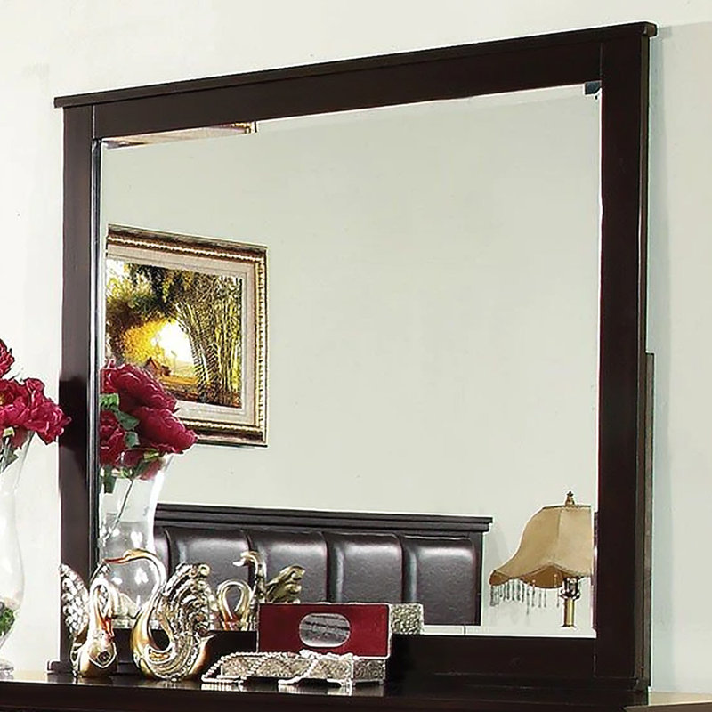 Miroir Fontes au fini espresso
