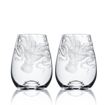 Lucy Handmade Crystal Stemless Wine Glass