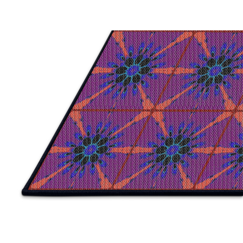 Geometric Indoor Rug, Rectangle 5' x 7'