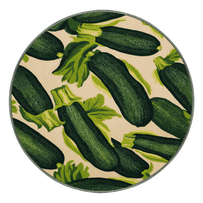 Tapis à motif de six courgettes lavables Ginza