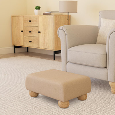 Autryville Wood Bun Feet - Fabric