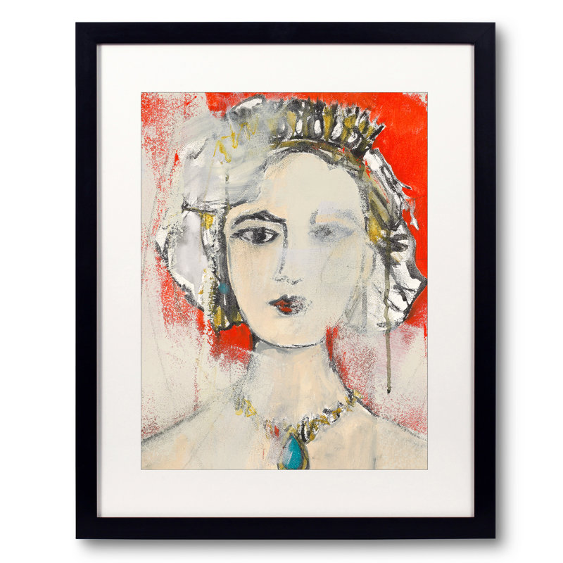 Queen Of The Strategic Move Print by Jacquie Gouveia, 20" H x 16" W, Black Framed Paper, White