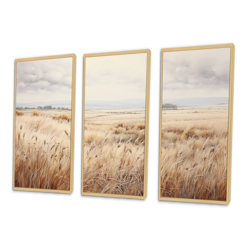 Ensemble de salon Prairie Peacefulness Meadows - Prairies, H 40 po x l 60 po x P 1 po, Cadre naturel flottant