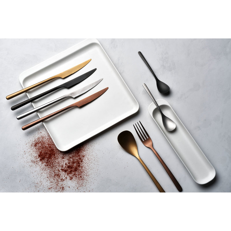 16 Piece Canada Vintage Gold Cutlery Set